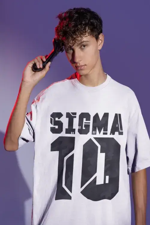 Sigma 10 Oversized Front Custom T-shirt Printing In Gurgaon